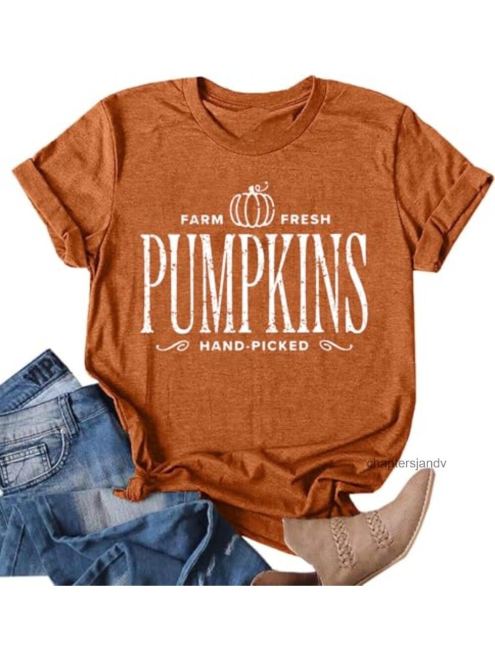 Women's Pumpkin Fall T-Shirt Cotton Blend Short Sleeve Crew Neck Loose Fit